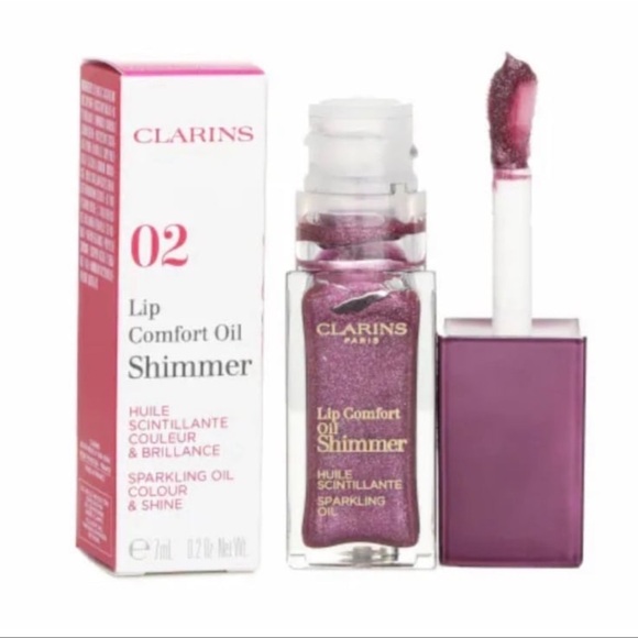 NWT Clarins Full Size Lip oil in Purple Rain New in Box - Picture 4 of 6